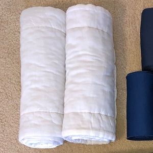 Horse Tack Pair of 12” White Cotton Pillow Wraps